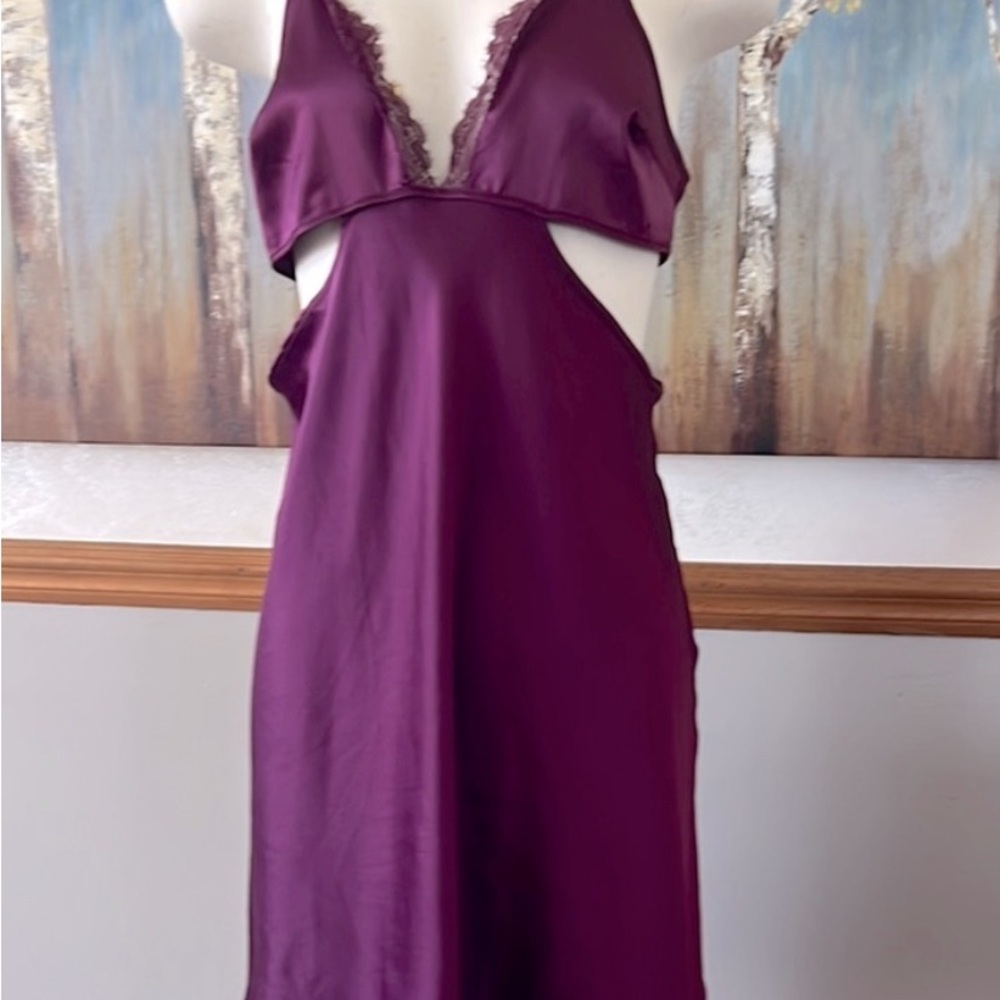 Victoria's Secret Deep Purple Lace Chemise